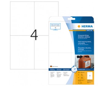 Eemaldatavad etiketid Herma - 105x148mm, 20 lehte